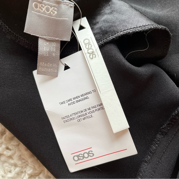 black satin dress from ASOS - Picture 2 of 2